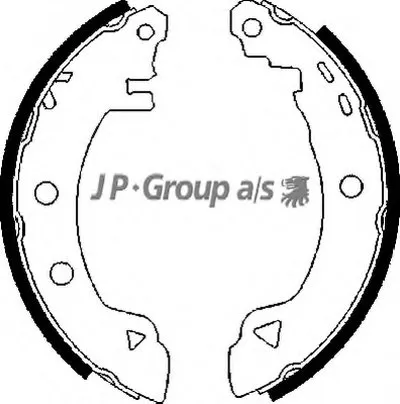 Комплект тормозных колодок QH JP GROUP купить