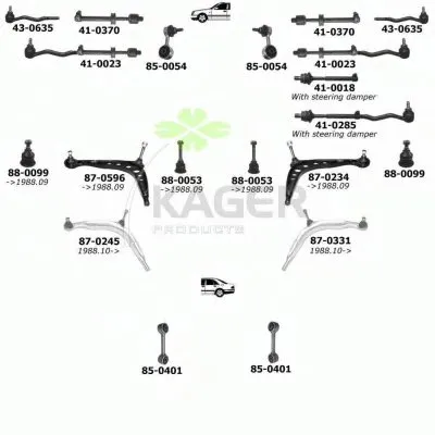 Подвеска колеса KAGER купить