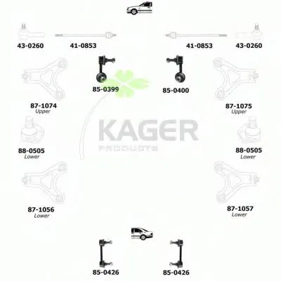Подвеска колеса KAGER купить