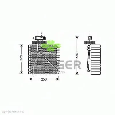 Испаритель, кондиционер KAGER купить