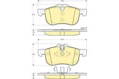 Комплект тормозных колодок, дисковый тормоз GIRLING купить