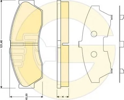 Комплект тормозных колодок, дисковый тормоз GIRLING купить