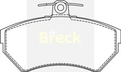 Комплект тормозных колодок, дисковый тормоз BRECK купить