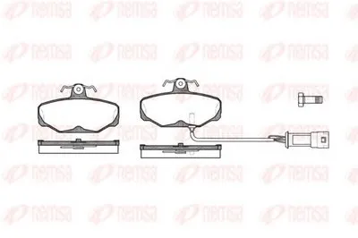 Комплект тормозных колодок, дисковый тормоз KAWE купить