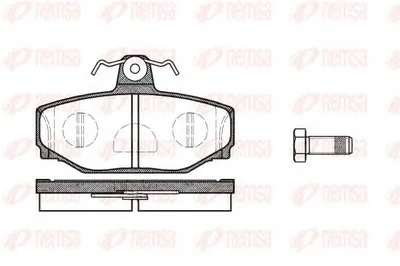 Комплект тормозных колодок, дисковый тормоз KAWE купить