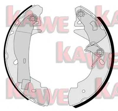 Комплект тормозных колодок KAWE купить