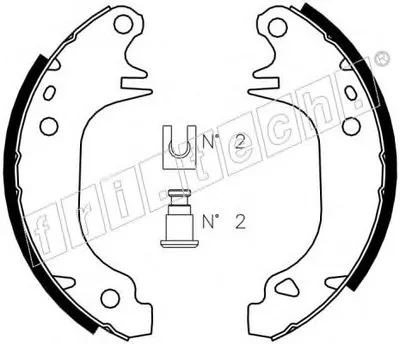 Комплект тормозных колодок fri.tech. купить