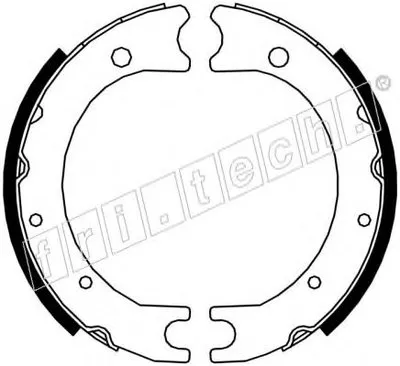 Комплект тормозных колодок, стояночная тормозная система fri.tech. купить
