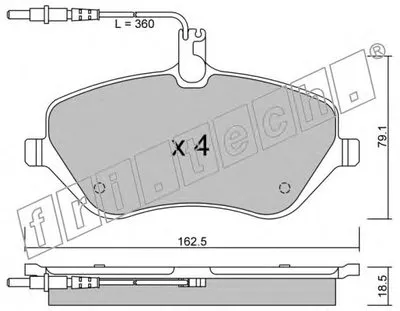 Комплект тормозных колодок, дисковый тормоз fri.tech. купить