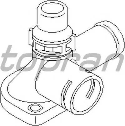 Фланец охлаждающей жидкости TOPRAN купить