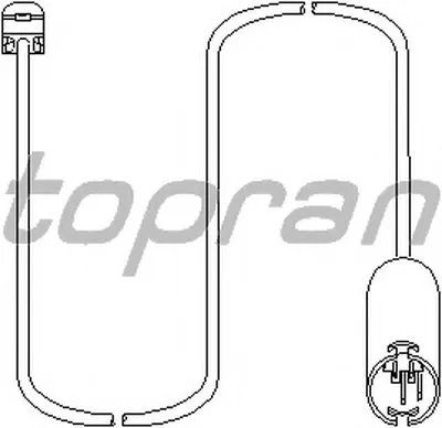 Датчик, износ тормозных колодок TOPRAN купить