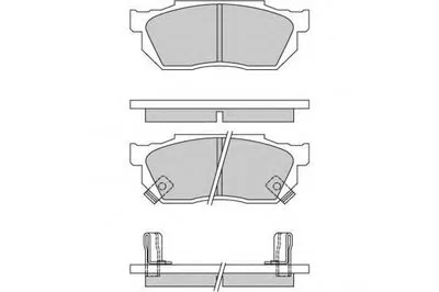 Комплект тормозных колодок, дисковый тормоз E.T.F. купить