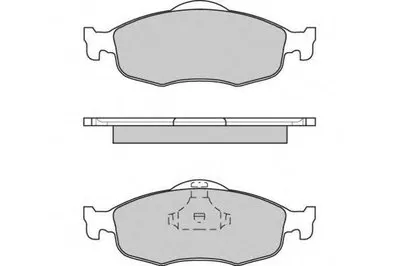 Комплект тормозных колодок, дисковый тормоз E.T.F. купить