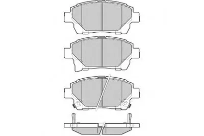 Комплект тормозных колодок, дисковый тормоз E.T.F. купить