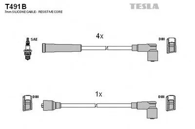 Комплект проводов зажигания TESLA купить