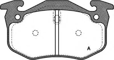Комплект тормозных колодок, дисковый тормоз ADVANCE OPEN PARTS купить