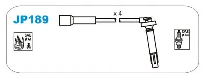 Комплект проводов зажигания JANMOR купить