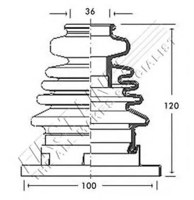 Пыльник, приводной вал FIRST LINE купить