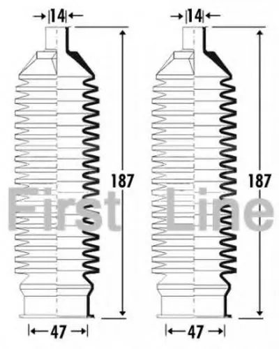 Пыльник, рулевое управление FIRST LINE купить