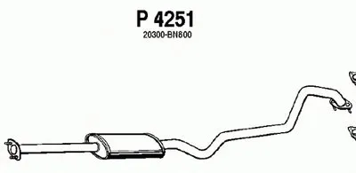 Средний глушитель выхлопных газов FENNO купить