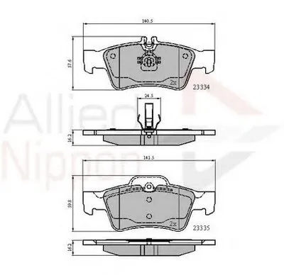 Комплект тормозных колодок, дисковый тормоз ANL Braking COMLINE купить