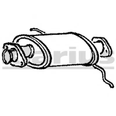 Средний глушитель выхлопных газов KLARIUS купить