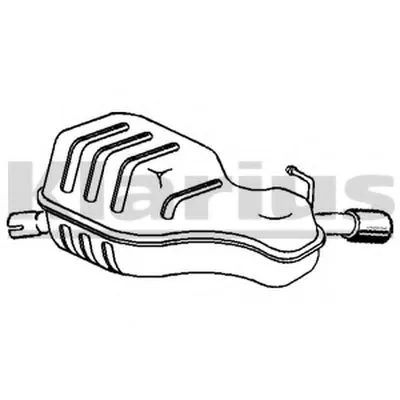 Глушитель выхлопных газов конечный KLARIUS купить