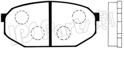 Комплект тормозных колодок, дисковый тормоз IPS Parts IPS Parts купить