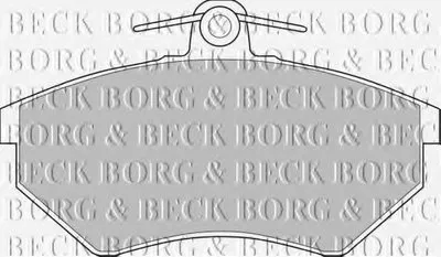 Комплект тормозных колодок, дисковый тормоз BORG & BECK купить