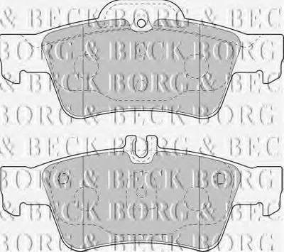 Комплект тормозных колодок, дисковый тормоз BORG & BECK купить