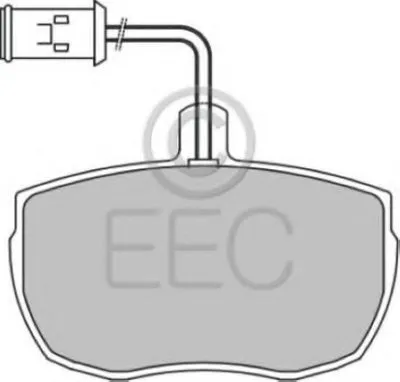 Комплект тормозных колодок, дисковый тормоз EEC купить