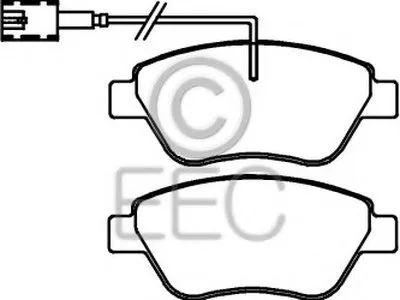 Комплект тормозных колодок, дисковый тормоз EEC купить