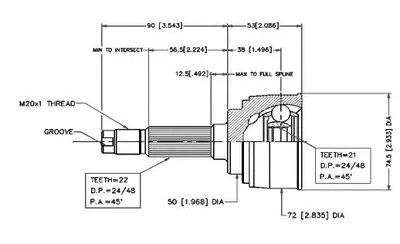 Шарнирный комплект, приводной вал VEMA купить