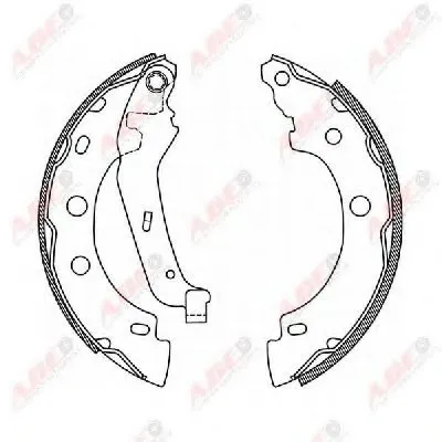 Комплект тормозных колодок ABE купить
