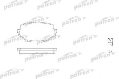 Комплект тормозных колодок, дисковый тормоз PATRON купить