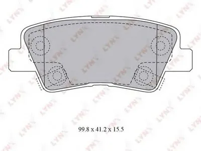Комплект тормозных колодок, дисковый тормоз LYNXauto купить