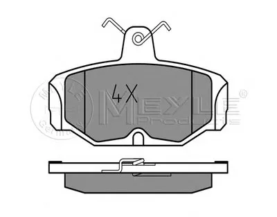 Комплект тормозных колодок, дисковый тормоз PLATINUM PAD MEYLE купить