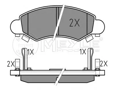 Комплект тормозных колодок, дисковый тормоз PLATINUM PAD MEYLE купить