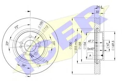 Тормозной диск ICER купить