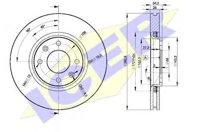 Тормозной диск ICER купить