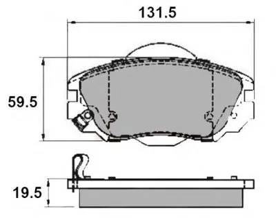 Комплект тормозных колодок, дисковый тормоз NATIONAL купить