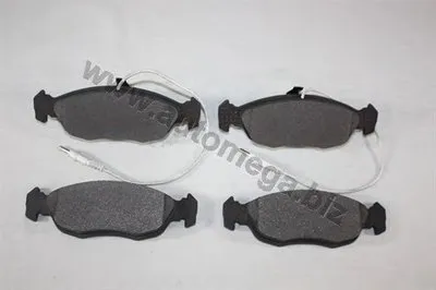 Комплект тормозных колодок, дисковый тормоз AutoMega Premium AUTOMEGA купить