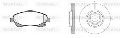 Комплект тормозов, дисковый тормозной механизм WOKING купить