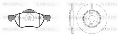 Комплект тормозов, дисковый тормозной механизм WOKING купить