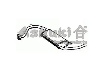 Глушитель выхлопных газов конечный ASHUKI купить
