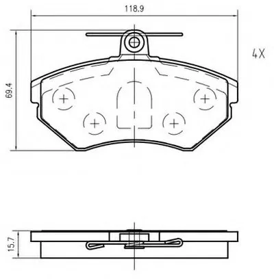 Комплект тормозных колодок, дисковый тормоз VEMA купить