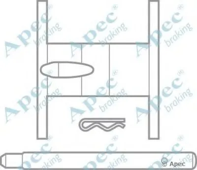 Комплектующие, тормозные колодки APEC braking купить