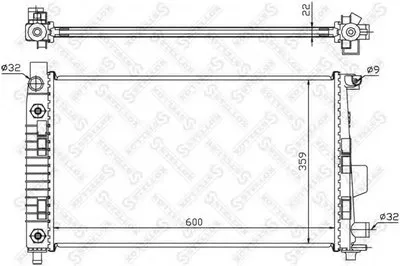 Радиатор, охлаждение двигателя STELLOX купить