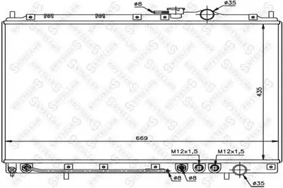 Радиатор, охлаждение двигателя STELLOX купить