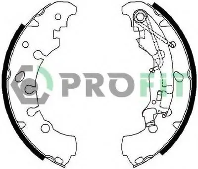 Комплект тормозных колодок PROFIT купить